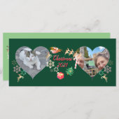 Kerstkerstkerstkerstkerstman en rendier 2 (Voorkant / Achterkant)