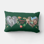 Kerstkerstkerstkerstkerstman en rendier 2 kussen (Achterkant)