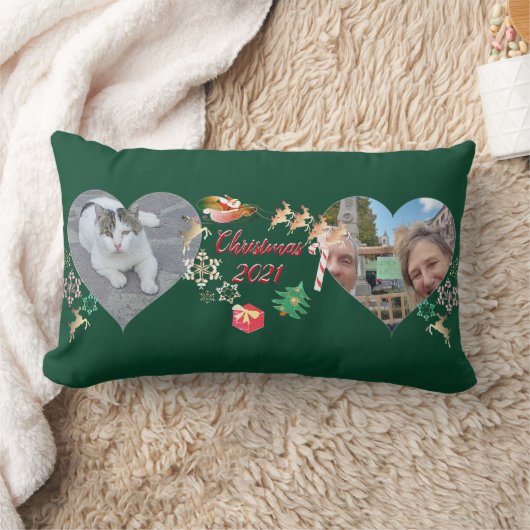 Kerstkerstkerstkerstkerstman en rendier 2 kussen (Deken)