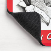 Kerstkerstkerstkerstkerstman en schilderpingpaard muismat (Hoek)