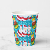 Kerstkerstkerstkerstkerstman en vriend met Snowfla Papieren Bekers (Rechts)