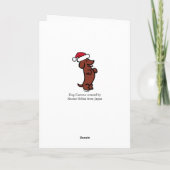 Kerstkerstkerstkerstkerstman Feestdagen Kaart (Achterkant)