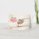 Kerstkerstkerstkerstkerstman Feestdagen Kaart (Voorkant)