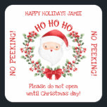 Kerstkerstkerstkerstkerstman geen spiekerpleister vierkante sticker<br><div class="desc">Kerstkerstkerstkerstkerstkerstman Geen piekpleister. Pas het met jouw tekst aan. Overeenkomende objecten zijn beschikbaar in mijn winkel.</div>
