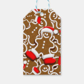 Kerstkerstkerstkerstkerstman in Gingerbrood Cadeaulabel (Voorkant)