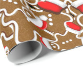 Kerstkerstkerstkerstkerstman in Gingerbrood Cadeaupapier (Rol Hoek)