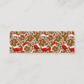 Kerstkerstkerstkerstkerstman in Gingerbrood Mini Visitekaartje (Voorkant)