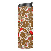 Kerstkerstkerstkerstkerstman in Gingerbrood Thermosbeker (Gedraaid links)