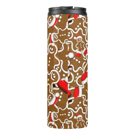 Kerstkerstkerstkerstkerstman in Gingerbrood Thermosbeker (Achterkant)