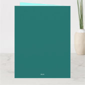 Kerstkerstkerstkerstkerstman in zijn werkshop kaart (Achterkant)