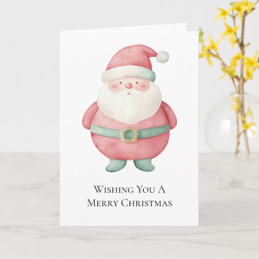 kerstkerstkerstkerstkerstman kaart (Gele Bloem)