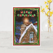 kerstkerstkerstkerstkerstman kaart (Gele Bloem)