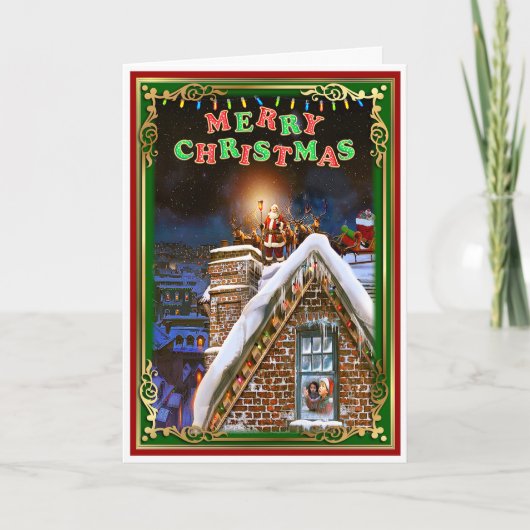 kerstkerstkerstkerstkerstman kaart (Voorkant)