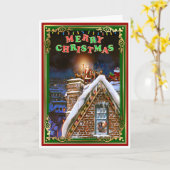 kerstkerstkerstkerstkerstman kaart (Gele Bloem)