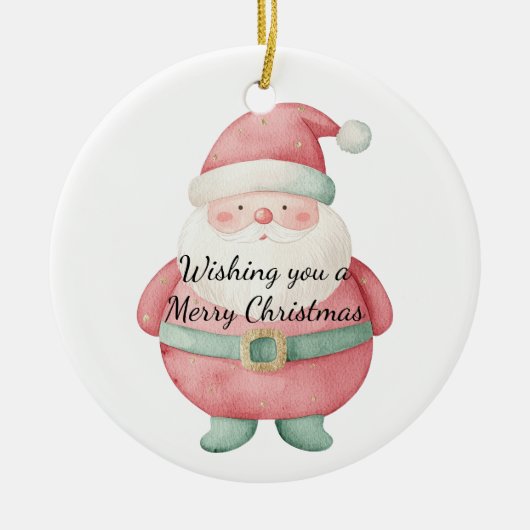 kerstkerstkerstkerstkerstman keramisch ornament (Voorkant)