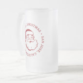 Kerstkerstkerstkerstkerstman Matglas Bierpul (Voorkant links)