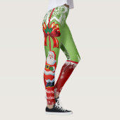 Kerstkerstkerstkerstkerstman met een boog Leggings (Rechts)