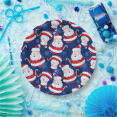 Kerstkerstkerstkerstkerstman met snoepriet en snoe papieren bordje (Feest)