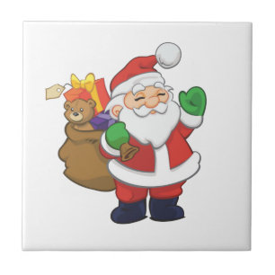 Kerstkerstkerstkerstkerstman met speelgoed tegeltje