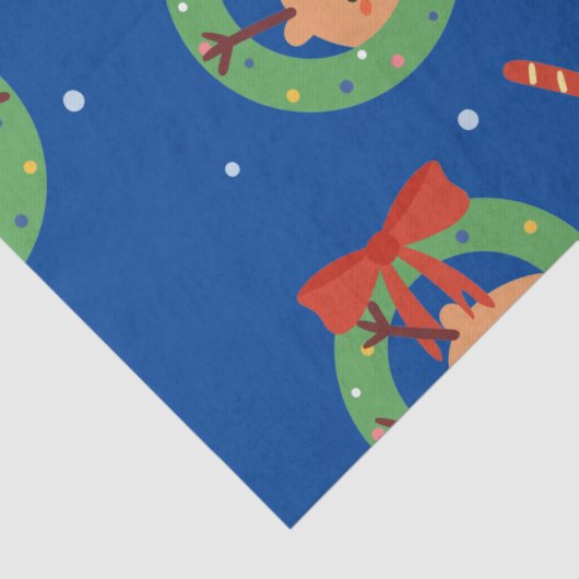 Kerstkerstkerstkerstkerstman met vrienden en snoep tissuepapier (Detail)