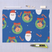 Kerstkerstkerstkerstkerstman met vrienden en snoep tissuepapier (Craft)