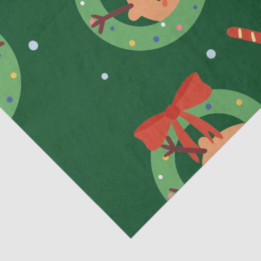 Kerstkerstkerstkerstkerstman met vrienden en snoep tissuepapier (Detail)