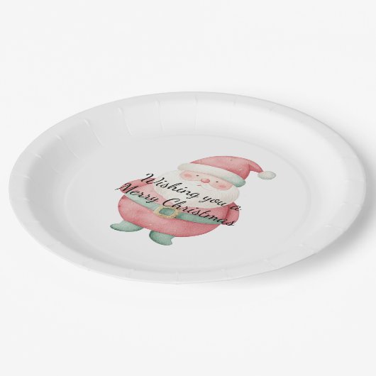 kerstkerstkerstkerstkerstman papieren bordje (Gekanteld)