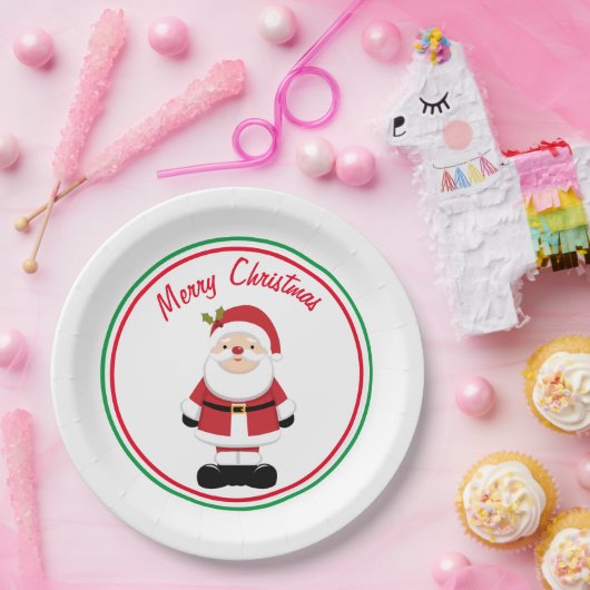 kerstkerstkerstkerstkerstman papieren bordje (Feest)