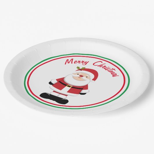 kerstkerstkerstkerstkerstman papieren bordje (Gekanteld)