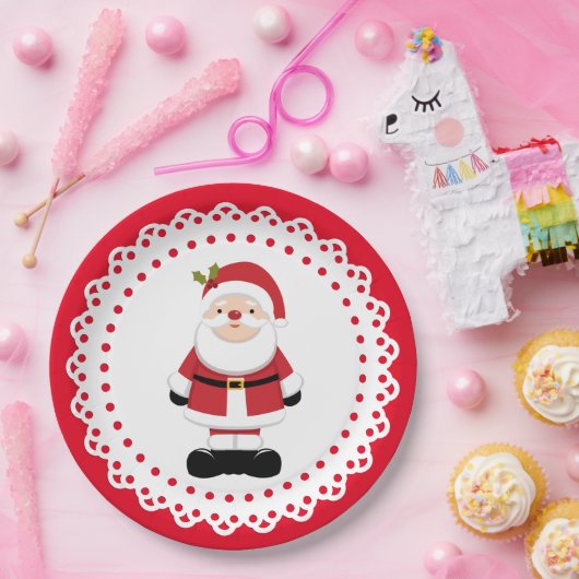kerstkerstkerstkerstkerstman papieren bordje (Feest)