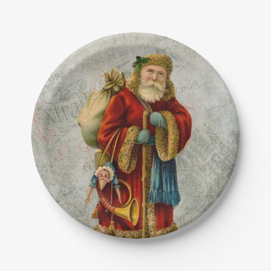 kerstkerstkerstkerstkerstman papieren bordje (Voorkant)