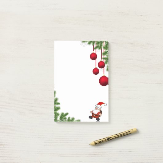 kerstkerstkerstkerstkerstman post-it® notes (Op bureau)