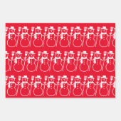 Kerstkerstkerstkerstkerstman - Radeklap voor flatb Inpakpapier Vel (Voorkant 2)