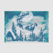 Kerstkerstkerstkerstkerstman rendierlandschap tissuepapier (Voorkant)