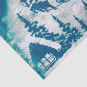 Kerstkerstkerstkerstkerstman rendierlandschap tissuepapier (Detail)