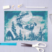 Kerstkerstkerstkerstkerstman rendierlandschap tissuepapier (Craft)