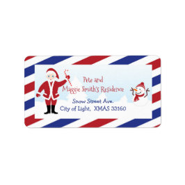 Kerstkerstkerstkerstkerstman — Retouradres Etiket