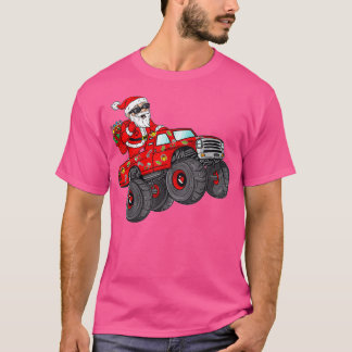 Kerstkerstkerstkerstkerstman Riding Monster Truck  T-shirt