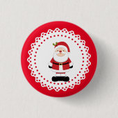 kerstkerstkerstkerstkerstman ronde button 3,2 cm (Voorkant)