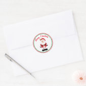 kerstkerstkerstkerstkerstman ronde sticker (Envelop)