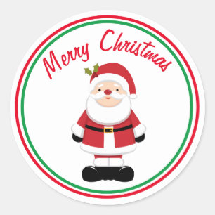 kerstkerstkerstkerstkerstman ronde sticker