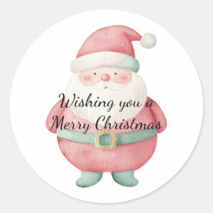 kerstkerstkerstkerstkerstman ronde sticker