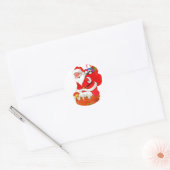 kerstkerstkerstkerstkerstman ronde sticker (Envelop)