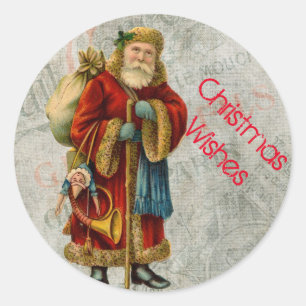kerstkerstkerstkerstkerstman ronde sticker