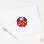 kerstkerstkerstkerstkerstman ronde sticker (Envelop)