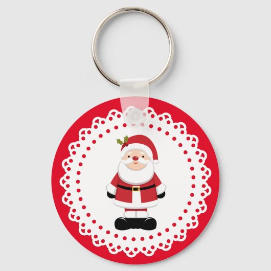 kerstkerstkerstkerstkerstman sleutelhanger (Voorkant)