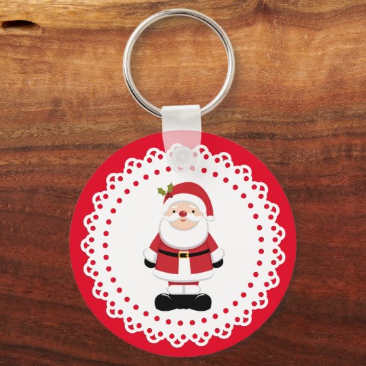 kerstkerstkerstkerstkerstman sleutelhanger (Voorkant)