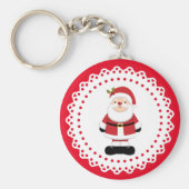kerstkerstkerstkerstkerstman sleutelhanger (Voorkant)