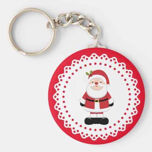 kerstkerstkerstkerstkerstman sleutelhanger (Voorkant)