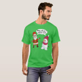 Kerstkerstkerstkerstkerstman Snowman Het seizoen T-shirt (Voorkant volledig)